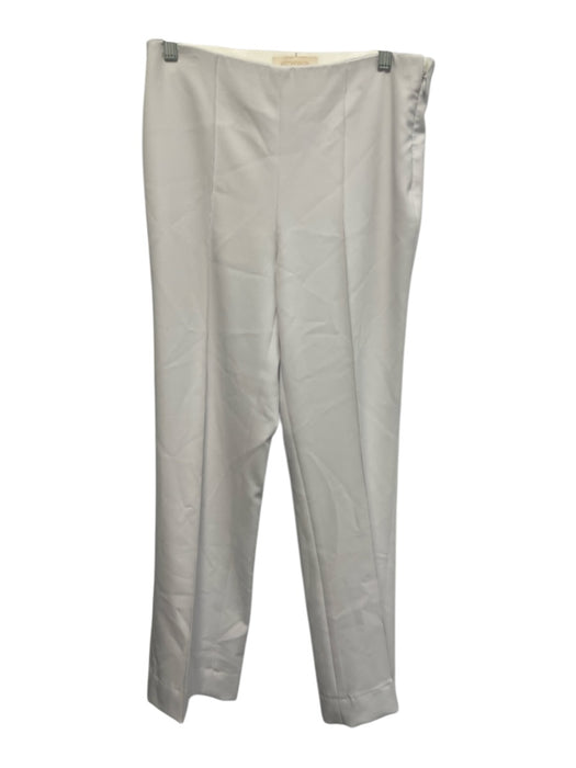 Etcetera Size 4 White Polyester Blend Side Zip Pintuck Front Mid Rise Pants White / 4