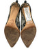 Jimmy Choo Shoe Size 40 Black & Beige textile upper Mesh Midi Heel Pumps Black & Beige / 40