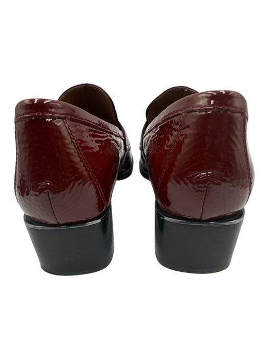 Donald J Pliner Shoe Size 8.5 Maroon Red Patent Leather Tassel Shine Loafers Maroon Red / 8.5