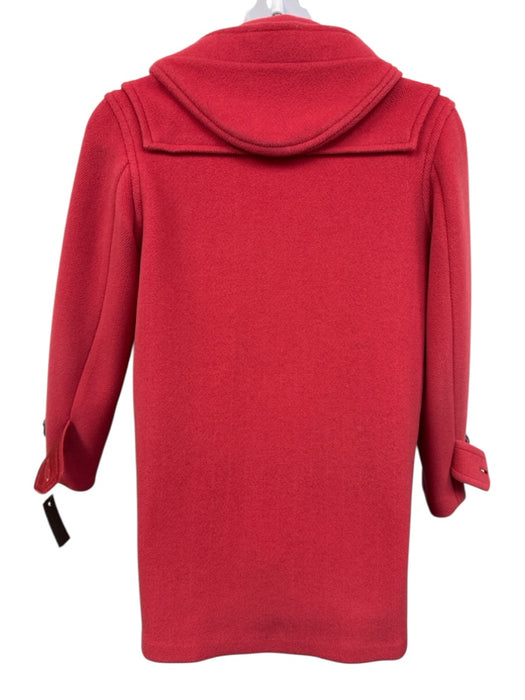 Burberry Size M Bright Pink Wool Toggle Buttons Hood Coat Bright Pink / M