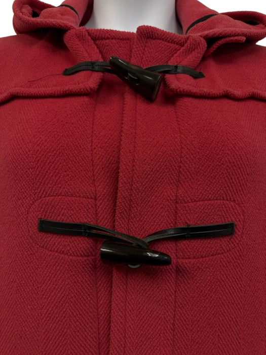 Burberry Size M Bright Pink Wool Toggle Buttons Hood Coat Bright Pink / M