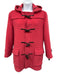 Burberry Size M Bright Pink Wool Toggle Buttons Hood Coat Bright Pink / M