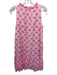 Oliphant Size M Pink & White Cotton Sleeveless V Neck Tie Neck Shell Dress Pink & White / M