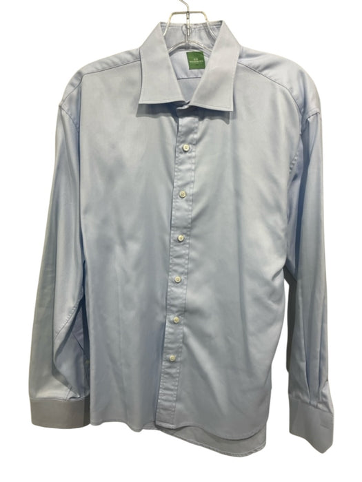 Sid Mashburn Size M Blue & White Cotton Button Down Men's Long Sleeve Shirt Blue & White / M