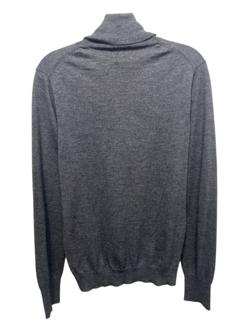 Sid Mashburn Size M Gray Wool Blend Solid Turtleneck Men's Sweater Gray / M