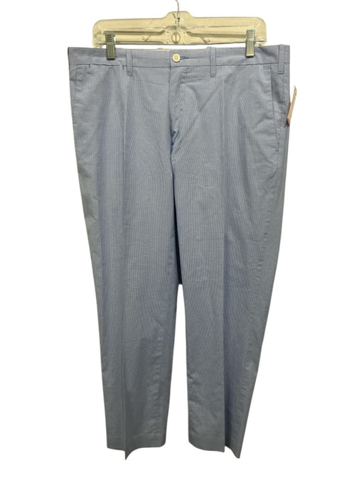 Polo Ralph Lauren Size 34 Blue & White Cotton Gingham Zip Fly Men's Pants Blue & White / 34