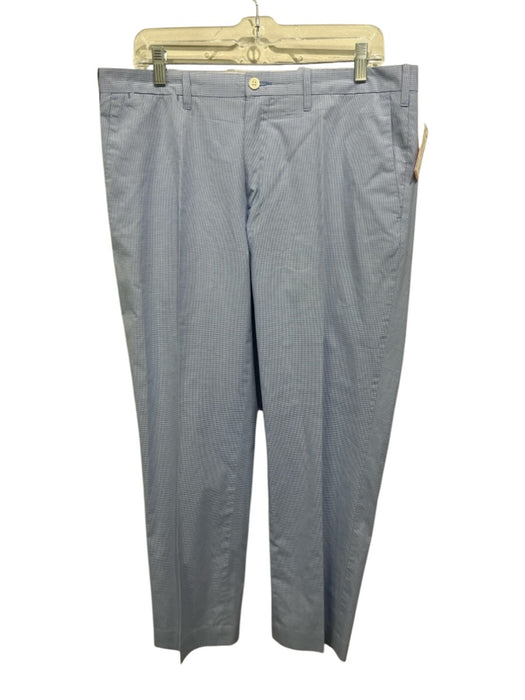 Polo Ralph Lauren Size 34 Blue & White Cotton Gingham Zip Fly Men's Pants Blue & White / 34