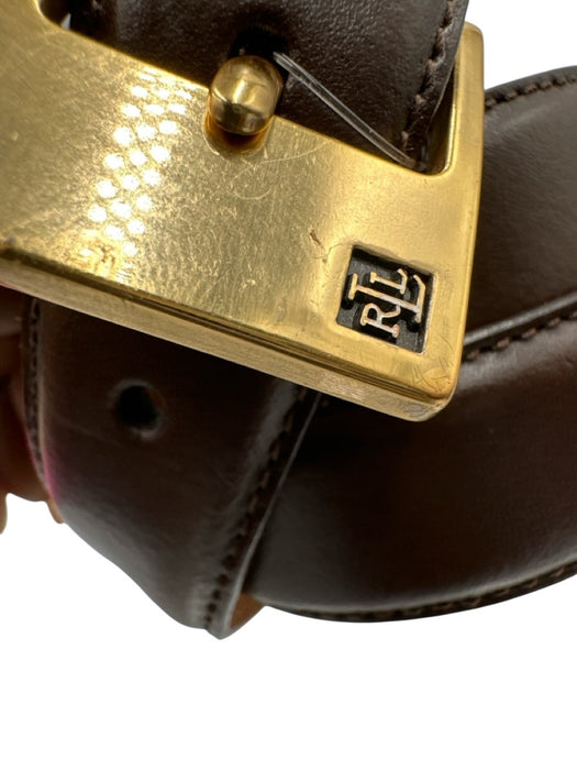 Lauren Ralph Lauren Brown Leather Gold hardware Belts Brown / M