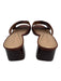 Cole Haan Shoe Size 7B Brown Leather Upper Low Block Heel Criss Cross Sandals Brown / 7B