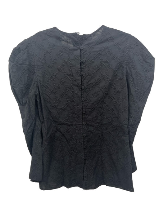 By Malene Birger Size 38 Black Cotton Textured Top Black / 38