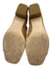 Pelle Moda Shoe Size 8.5 Tan Suede Square Toe Back Zip Block Heel Flats Tan / 8.5