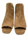 Pelle Moda Shoe Size 8.5 Tan Suede Square Toe Back Zip Block Heel Flats Tan / 8.5