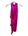 Amanda Uprichard Size S Hot pink Silk Sleeveless Mock Neck Waist tie Mini Dress Hot pink / S