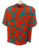 Diane Von Furstenberg Size 4 Orange & Blue Viscose & Silk Short Sleeve Skirt Set Orange & Blue / 4
