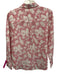 Roller Rabbit Size M Pink & White Linen Long Sleeve All Over Print Button Up Top Pink & White / M