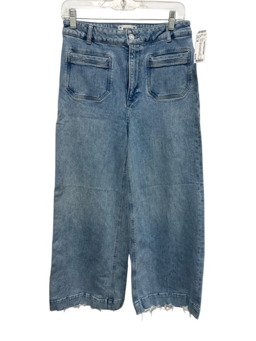 Paige Size 29 Light Wash Cotton Denim High Rise Patch Pocket Wide Leg Jeans Light Wash / 29