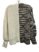 Cinq a Sept Size Medium cream, aqua & pink Acrylic Long Sleeve Striped Cardigan cream, aqua & pink / Medium