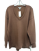 Spanx Size M Espresso Brown Polyester & Modal V Neck Long Sleeve Sweatshirt Espresso Brown / M