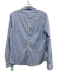 Frank & Eileen Size S Blue & White Cotton Striped Long Sleeve Collar Top Blue & White / S