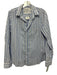 Frank & Eileen Size S Blue & White Cotton Striped Long Sleeve Collar Top Blue & White / S