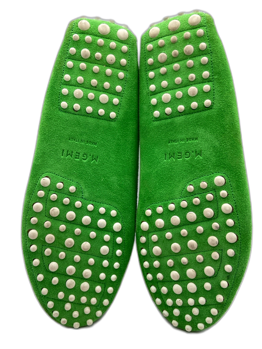 M. Gemi Shoe Size 39 Green Suede Driving Moc Loafers Green / 39