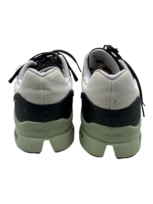 On Cloud Shoe Size 9.5 White & Green Synthetic Solid Sneaker Men's Shoes White & Green / 9.5