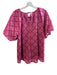 English Factory Size Small Berry Pink Polyester Blend Lined Wide Neck Top Berry Pink / Small
