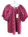 English Factory Size Small Berry Pink Polyester Blend Lined Wide Neck Top Berry Pink / Small