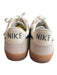 Nike Shoe Size 7.5 White & Black Leather Round Toe Low Top Lace Up Sneaker Shoes White & Black / 7.5
