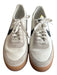 Nike Shoe Size 7.5 White & Black Leather Round Toe Low Top Lace Up Sneaker Shoes White & Black / 7.5