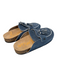 Sam Edelman Shoe Size 9 Blue Suede Square Round Toe Tassels Slides Flat Shoes Blue / 9