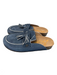 Sam Edelman Shoe Size 9 Blue Suede Square Round Toe Tassels Slides Flat Shoes Blue / 9