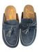 Sam Edelman Shoe Size 9 Blue Suede Square Round Toe Tassels Slides Flat Shoes Blue / 9