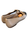 J Crew Shoe Size 9 Tan & black Leather Bow detail Toe Cap Flat Ballerina Shoes Tan & black / 9