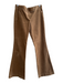 Theory Size 6 Golden Tan Cotton Corduroy Mid Rise Ribbed Flare Pants Golden Tan / 6