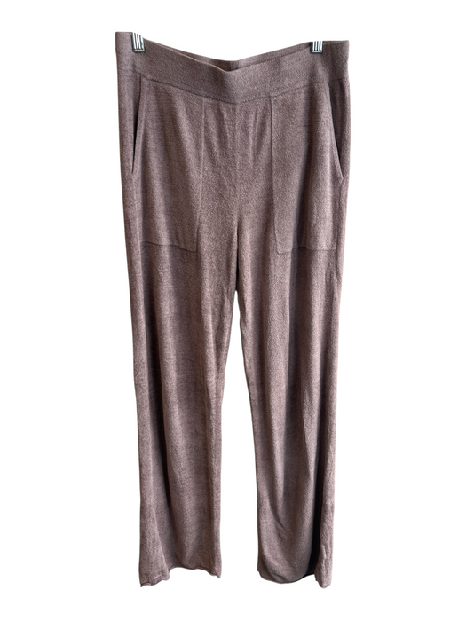 Barefoot Dreams Size Medium Brownish Gray Nylon Stretch Waist Pull On Sweatpants Brownish Gray / Medium