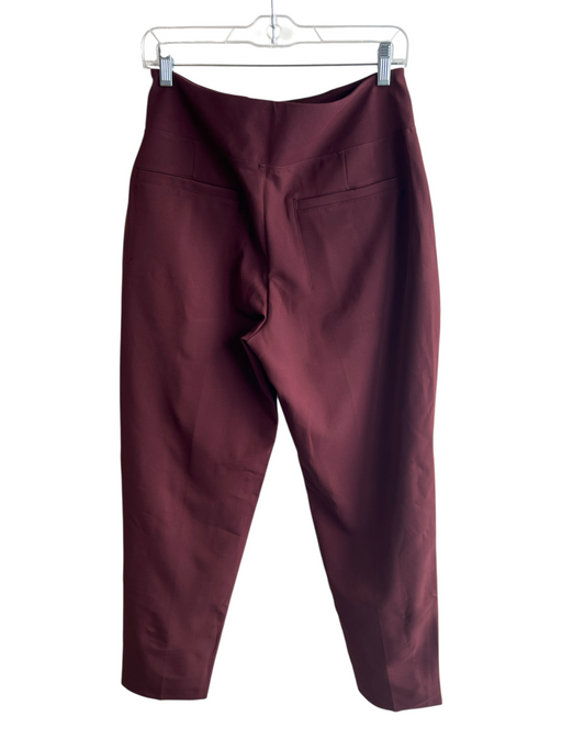 Athleta Size 8 Burgandy Polyester Blend Stretch Waist Side Pockets Pants Burgandy / 8