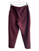Athleta Size 8 Burgandy Polyester Blend Stretch Waist Side Pockets Pants Burgandy / 8