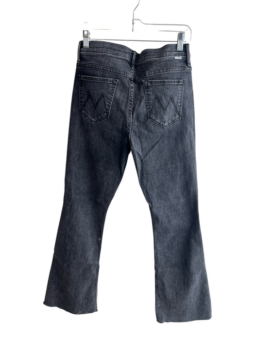 Mother Size 29 Distressed Black Cotton Blend 5 Pocket Zip Fly Mid Rise Jeans Distressed Black / 29