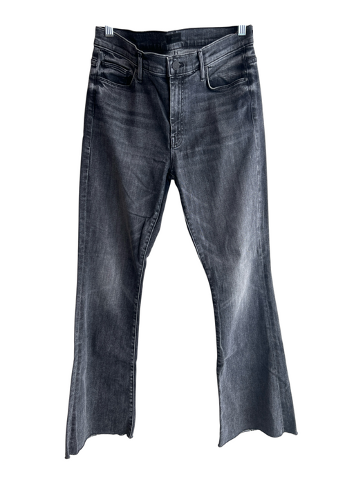 Mother Size 29 Distressed Black Cotton Blend 5 Pocket Zip Fly Mid Rise Jeans Distressed Black / 29