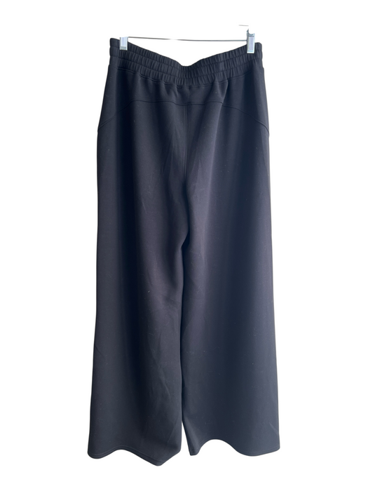 Spanx Size Medium Black Modal Blend Stretch Waist Drawstring Wide Leg Sweatpants Black / Medium