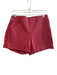 Spanx Size Medium Red Orange Cotton Blend Elastic Waist Side Pocket Shorts Red Orange / Medium