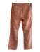 Mother Size 29 Peach Cotton Blend 5 Pocket Zip Fly Mid Rise Fray Hem Jeans Peach / 29