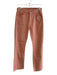 Mother Size 29 Peach Cotton Blend 5 Pocket Zip Fly Mid Rise Fray Hem Jeans Peach / 29