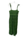Ulla Johnson Size 4 Green Cotton Crochet Lace Sleeveless Tie Straps Dress Green / 4