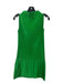 L'idee Size 6 Green Polyester Sleeveless Plisse Sheen Mini Dress Green / 6