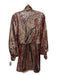 Raquel Diniz Size 40 Rose Gold Pink Polyester Fully Sequined Wrap Dress Rose Gold Pink / 40