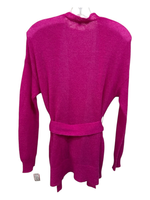 Veronica Beard Size XS Fuschia Pink Missing Fabric Open Front Cardigan Fuschia Pink / XS