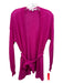 Veronica Beard Size XS Fuschia Pink Missing Fabric Open Front Cardigan Fuschia Pink / XS