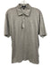 Peter Millar Size M Gray Cotton Striped Polo Men's Short Sleeve Gray / M